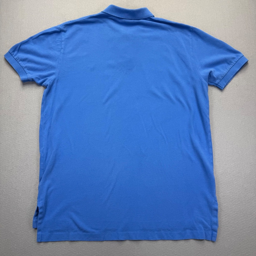 Polo Ralph Lauren Large Short Sleeve‎ Pique Cotton Polo Shirt Orange Logo READ - Picture 7 of 8
